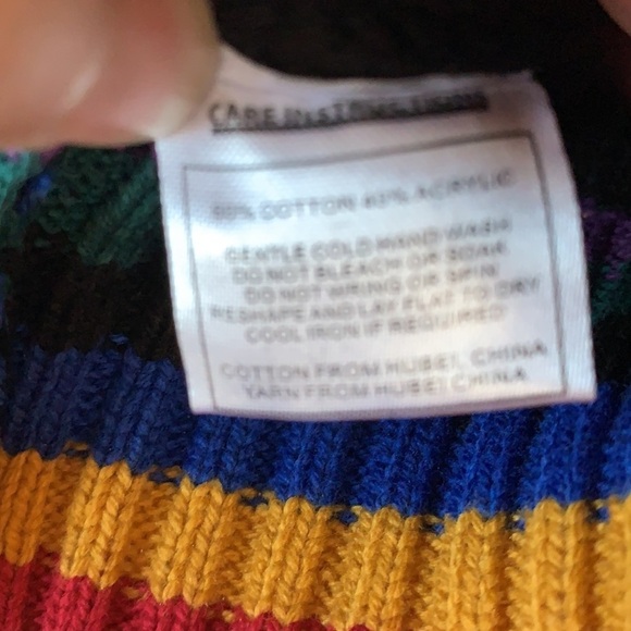 Dangerfield Rib Knit Black Turtleneck Sweater 6 - Picture 5 of 7